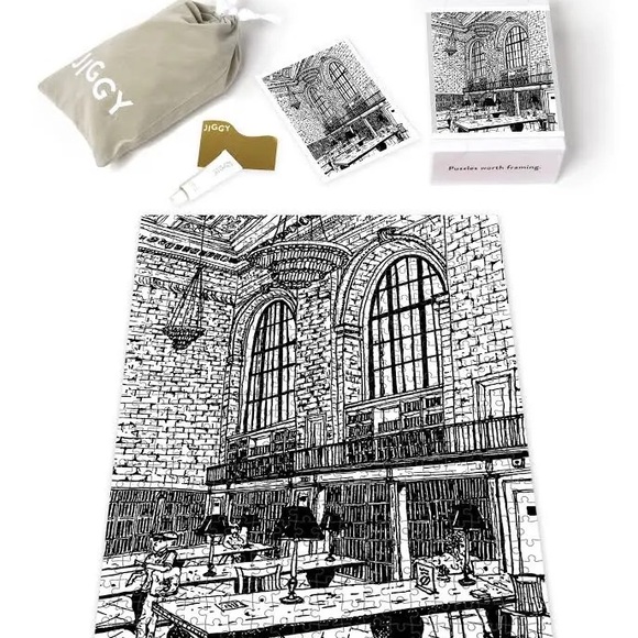 New York Public Library Jiggy x sketchesbyrana puzzle 500 - Picture 2 of 2